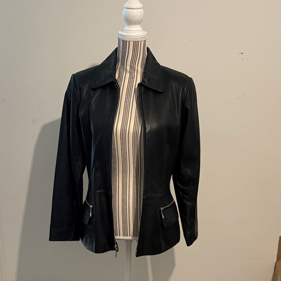 Jones New York 1990’ genuine leather jacket size S - Picture 1 of 7